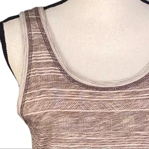 PRANA beige and brown “Kiely Sleeveless Tunic Tank Top” in size Small. EUC thumbnail 3