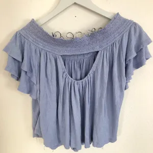 Free People Lavender Loose Fit Crop Top XS thumbnail 5