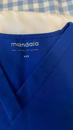 Mandala Royal blue scrubs thumbnail 2