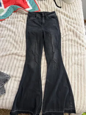 Flying Monkey black flare jeans high rise Size 2 thumbnail 1