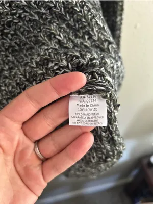 Papillon Olive Marled Scoop Neck Pullover Casual Comfy XXL Fall thumbnail 3