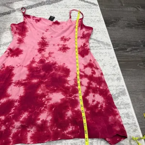 NWT Lulus Seeking Sunshine Plum Purple Tie-Dye Cowl Neck Mini Slip Dress thumbnail 13