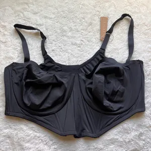 SKIMS Corset Bra Collection Balconette Bra Onyx Black CR-BRA-3240 Size 46D NWT thumbnail 3