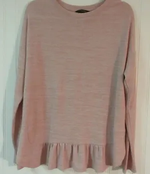 Banana Republic pink pullover top size large thumbnail 1