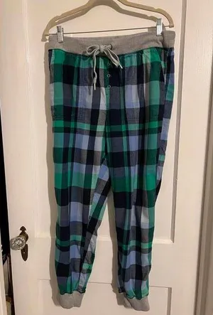 Aerie Plaid Flannel Jogger Pants - Medium Long thumbnail 1