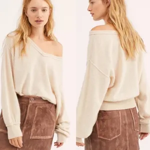 Free People ‘Love Like This’ cashmere pullover sweater L thumbnail 3