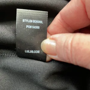 NWT Lulu’s Little Black Dress with peek a boo front opening thumbnail 10