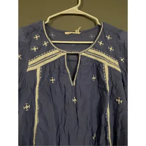 Floreat by Anthropologie The Adena Embroidered Blouse Bell Sleeves Size 2 thumbnail 5