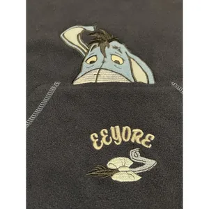 Pooh 100 Acre Collection Hooded Pull‎ Over Fleece Sweatshirt Jacket Size Small thumbnail 3