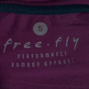 Free Fly Womens Bamboo Performance Long Sleeve Top Purple Raglan Thumbhole Small thumbnail 6