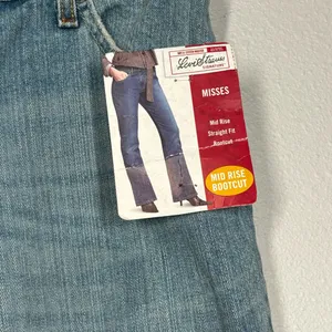 Levi's New Denim Jeans Mid Rise Bootcut 12 Short Misses thumbnail 8