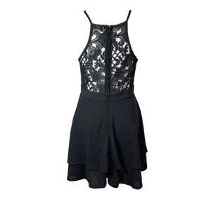 Three Pink‎ Hearts Glitter Lace Dress Juniors L Whimsigoth HoCo Party Wedding thumbnail 3