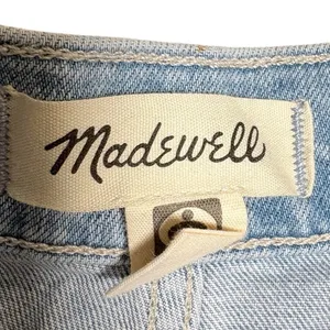 Madewell Emmett Wide-Leg High-Rise Jeans Light Wash Size 27 Cropped‎ Denim thumbnail 7