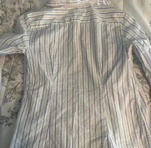 Banana Republic Blue and White Striped Riley Shirt thumbnail 3
