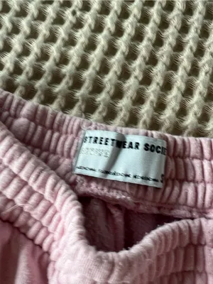 Pink Cargo Sweatpants - Soft Elastic Waist & Ankle thumbnail 3