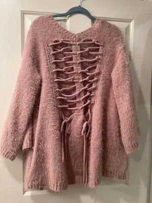 POL Mauve Sweater…Funky Back with cool cut outs! thumbnail 2