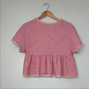 Rebecca Taylor Summer Stretch Tweed Top thumbnail 5