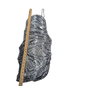 Akira snake print iridescent metallic body con dress Medium thumbnail 5