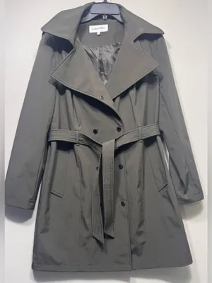 Calvin Klein ladies trench coat  size large thumbnail 1