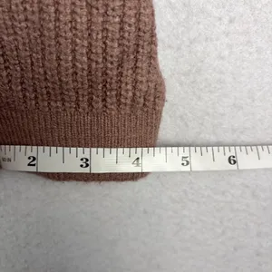 Free People Sunbeam Sweater Women's XS Antler Brown Oversized Mock Neck Autumn thumbnail 8