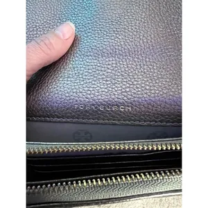 Tory Burch Women's Silver Braided Leather Wristlet Wallet thumbnail 6