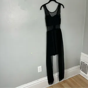Elegant Black Sleeveless Dress thumbnail 2