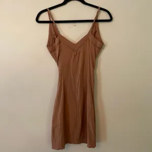 Free People Intimately Dylan Brown Pink Bodycon Mini Dress Strappy Women size XS thumbnail 6