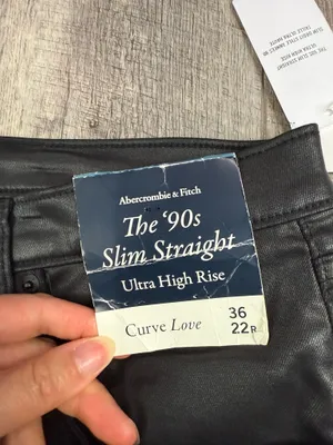 Abercrombie Black Leather Pants thumbnail 12