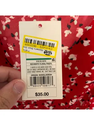 A New Day NWT Women's Short Sleeve Maxi Sundress Red Floral Size 2 thumbnail 5