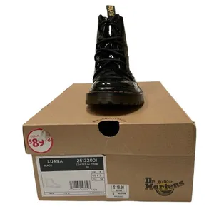 Dr. Martens Luana Womens 5 Black‎ Coated Glitter High Top Ankle Lace Up Boots ￼ thumbnail 4