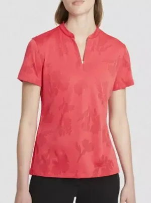 NIKE WOMEN DRI FIT VICTORY GOLF V-Neck POLO Size‎ Small Red thumbnail 1