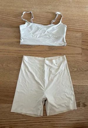 Victoria's Secret Cream Brami & High-Waist Shorts Set thumbnail 1