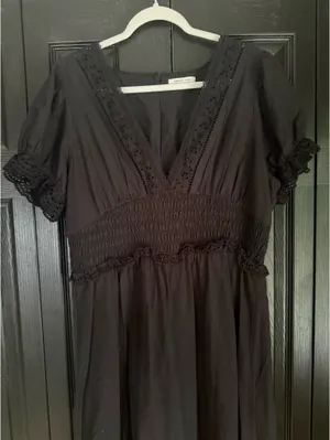American Eagle Midi Dress Black thumbnail 2