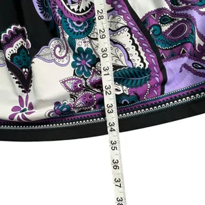 ECI Y2K Babydoll Tunic Dress L Purple Paisley Studded Top Fairy‎ Whimsygoth Boho thumbnail 11