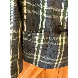 The Limited Faux Fur Collar Plaid Coat Size Medium (0550) thumbnail 2