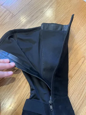 Kelly & Katie Boots Womens Size 9 Black Motif Tall Knee High Riding Buckle Zip thumbnail 13