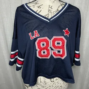 TJ Maxx Large Women’s LA 89 Cropped Jersey Tee thumbnail 2