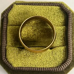 14K Plated Yellow Gold Wide Polished Dome Cigar Band 8mm Band Unisex Size 9 thumbnail 3