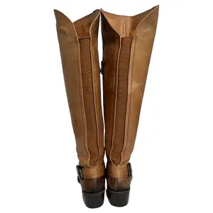 Vince Camuto Boots Womens 6 Bedina 2 Leather Tall Western Boho Buckle Brown thumbnail 8
