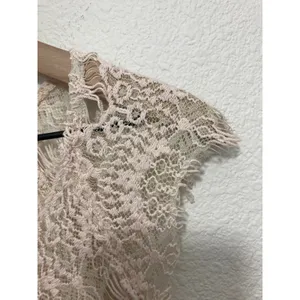 Free People Intimately Delicate Romantic Softgirl Feminine Ivory Lace Slip Dress thumbnail 2