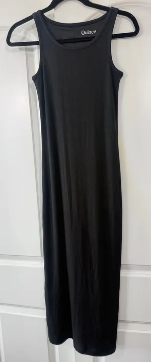 Quince Black Sleeveless Tank Maxi Dress thumbnail 1
