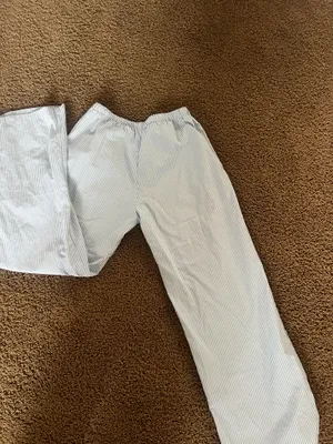 Blue & White Striped Pants Size M thumbnail 3