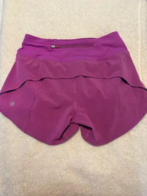 Lululemon Magenta Speed Up Shorts 4" thumbnail 2