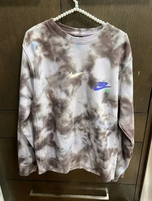 Nike Sportswear Club Tie-dye French Terry‎ Top Womens S nwt thumbnail 1