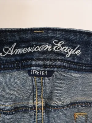 American Eagle Women's 8 Short Dark Wash Low-Rise Vintage Original Boot Jean thumbnail 9