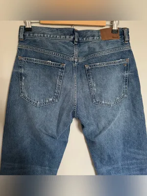 NWT Madewell The Dean Easy Straight Jean Petite Monessen Wash Rigid Size 27 P thumbnail 11