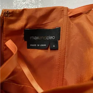 Max & Cleo Cocktail Formal Dress Size 4 Semi-formal Burnt Orange‎ Necter thumbnail 9