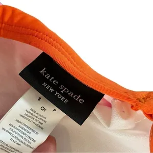 Kate Spade Plunging V-Neck One‎ Piece Swimsuit Pink Orange Small thumbnail 7