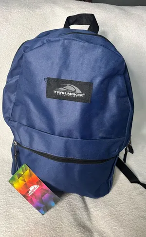 Classic Blue Trail Maker Backpack Multi Purpose Daypack Travel & School Bag thumbnail 1