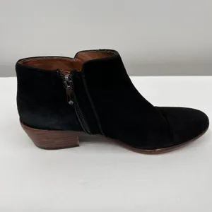Sam Edelman Petty Zip Up Ankle Boots Black Suede Booties Womens Shoes Size 8M thumbnail 4